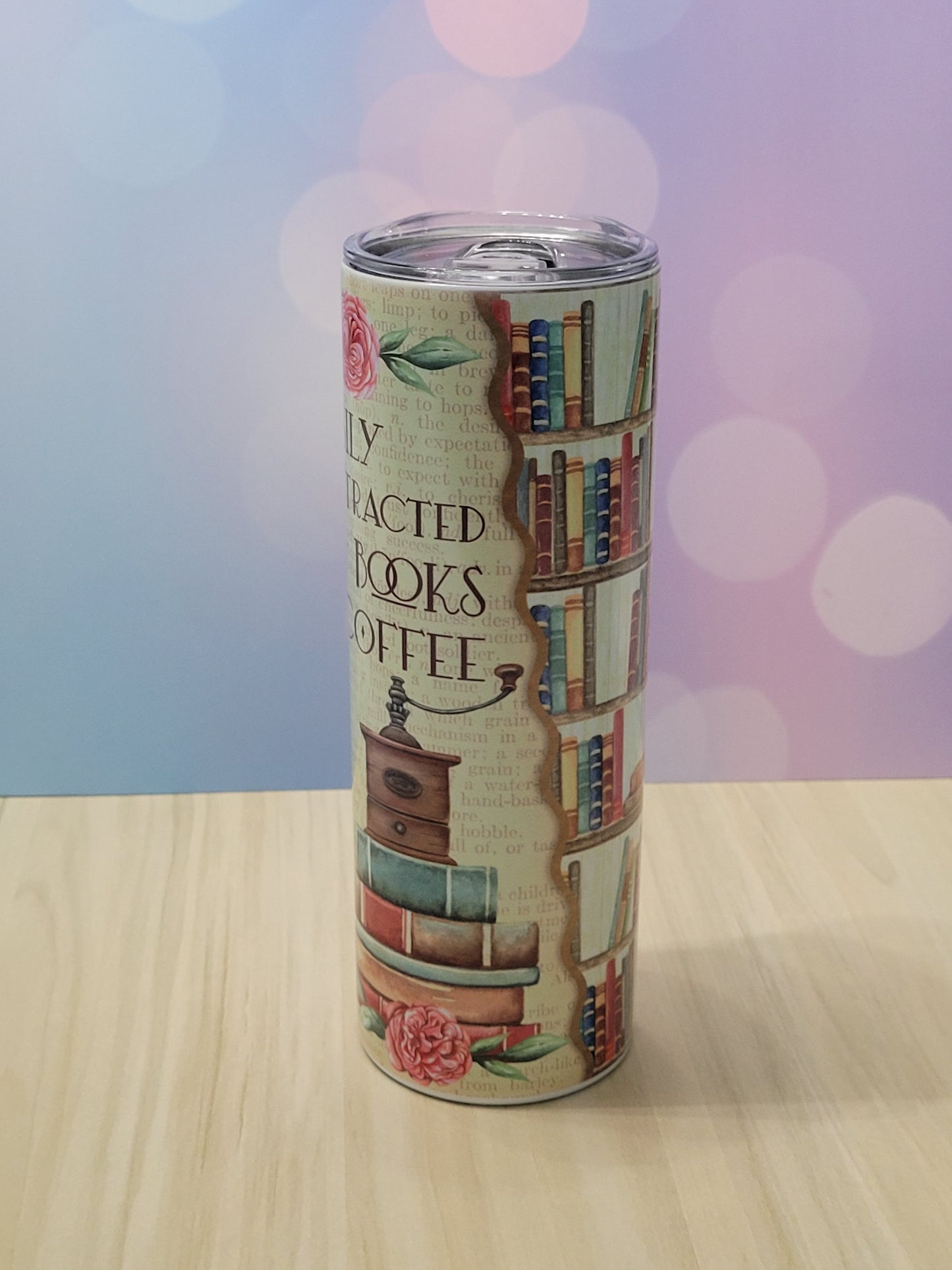 Easily-distracted-by-books-and-coffee-20oz-Tumbler-travel-mug
